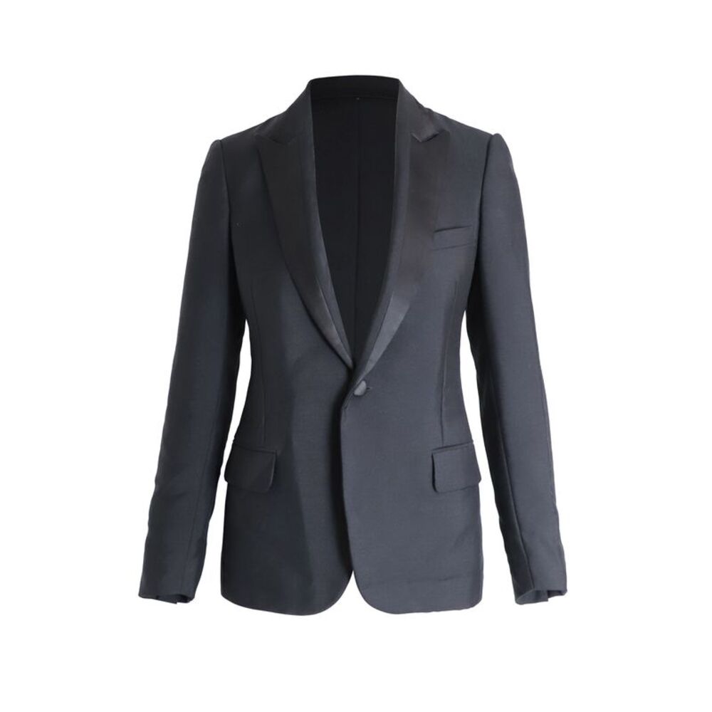 Dior Single-Breasted Blazer in Black Wool